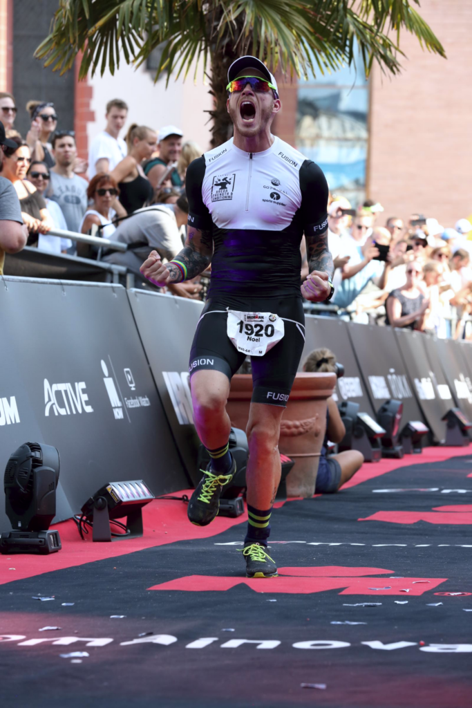 Noel Brand van Breda Strength & Conditioning tijdens de Ironman