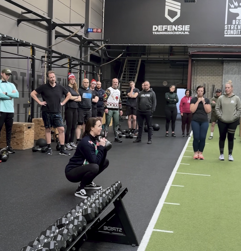 uitleg tijdens een evenement